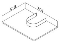 Тумба под раковину Ideal Standard Playa 70 см тёмно-серый