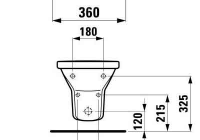 Биде подвесное Living By Laufen 3043.1.000.302.1