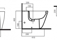 Биде напольное AM.PM Drive белое глянцевое