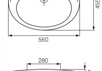 Раковина Cersanit Eko E 55 B