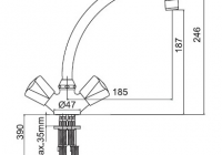Смеситель SMARTsant Соло SM150001AA для кухонной мойки