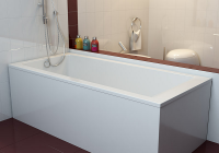 Ванна из литьевого мрамора Фэма Алессандрия (слив-перелив хром)