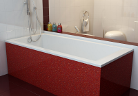 Ванна из литьевого мрамора Фэма Алессандрия (слив-перелив хром)