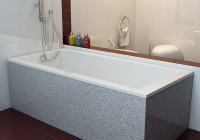 Ванна из литьевого мрамора Фэма Алессандрия (слив-перелив хром)