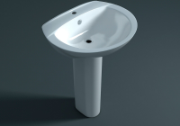 Раковина Arcus 6002 white с пьедесталом