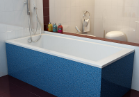 Ванна из литьевого мрамора Фэма Алессандрия (слив-перелив бронза)