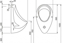 Писсуар Cersanit Taurus Т100 подвесной