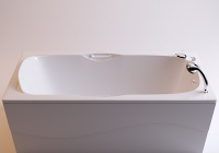 Ванна из литьевого мрамора Фэма Алассио со смесителем Кобра