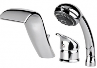 Ванна из литьевого мрамора Фэма Алассио со смесителем Кобра