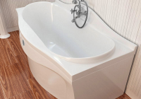 Ванна из литьевого мрамора Фэма Франческа (фурнитура хром)