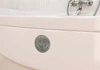 Ванна из литьевого мрамора Фэма Франческа (фурнитура хром)