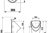 Писсуар Jika Livo 4020.1 подвесной, с внешним подводом воды