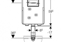 Смывной бачок скрытого монтажа Geberit UP172 109.130.00.1 для унитазов