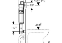 Смывной бачок скрытого монтажа Geberit UP182 109.160.00.1 для унитазов