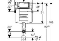 Смывной бачок скрытого монтажа Geberit UP320 109.300.00.5 для унитазов
