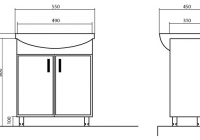 Мебель для ванной Аква Родос Эконом 55