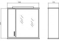 Мебель для ванной Аква Родос Эконом 55